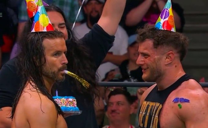 SuperfanAew's tweet image. I’d love to see MJF and Adam Cole win the AEW World Tag Team Championships now! I mean they are besties now! 🤣 Who agrees with me?!! 🤔 #AEW #MJF #AdamCole