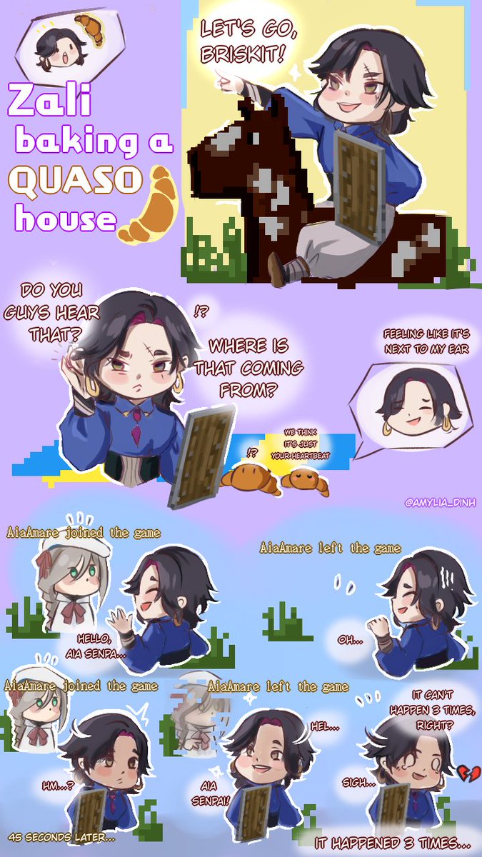 Amylia_Dinh's tweet photo. Zali baking a QUASO house in Minecraft
#ZALisLIVE #zalillust https://t.co/X2SKxNGiVt