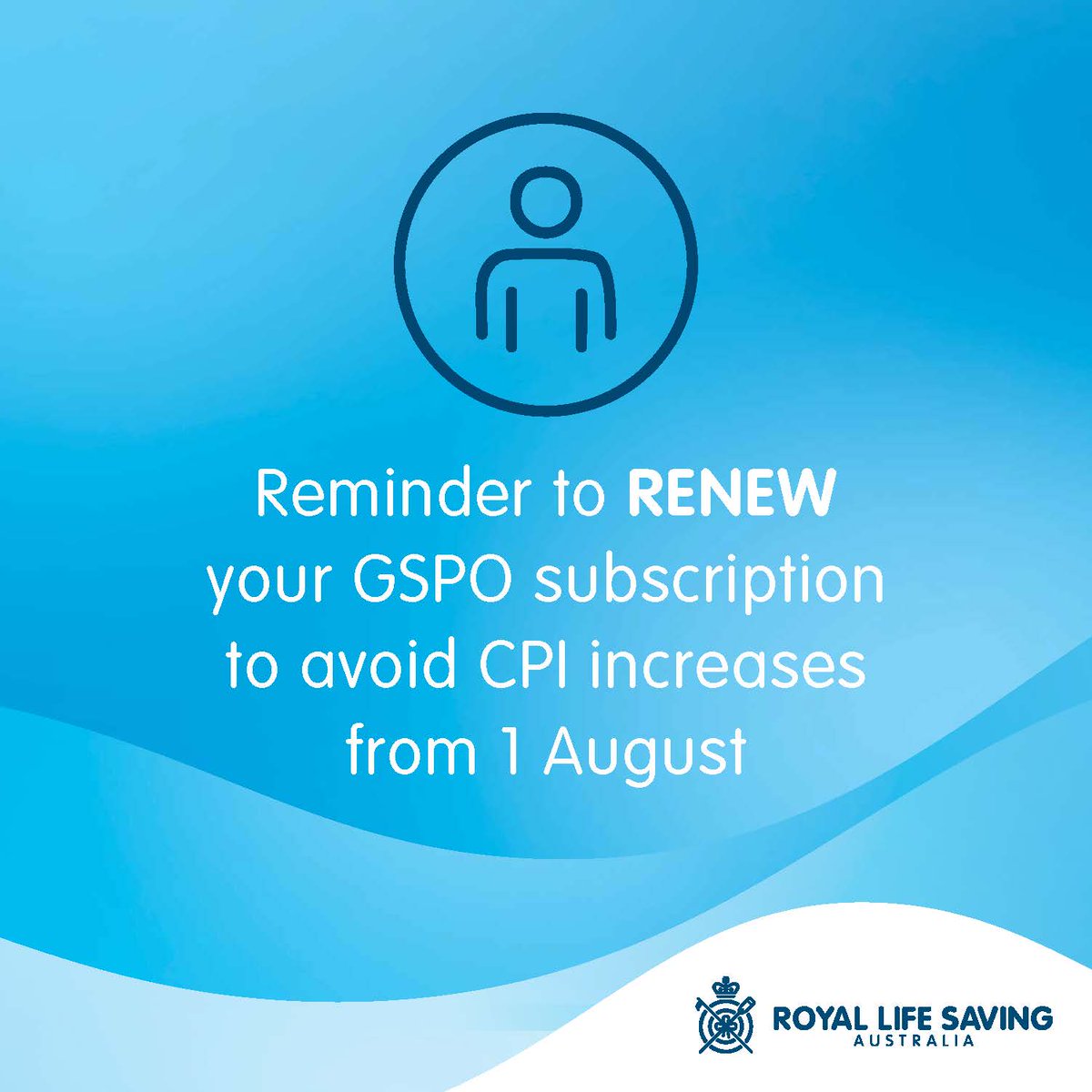 It’s that time of year again ⏰ Aquatic industry - renew your facility’s subscription to the Guidelines for Safe Pool Operations in July to avoid a CPI price increase in August: bit.ly/3I2He5D #GSPO #PoolSafety