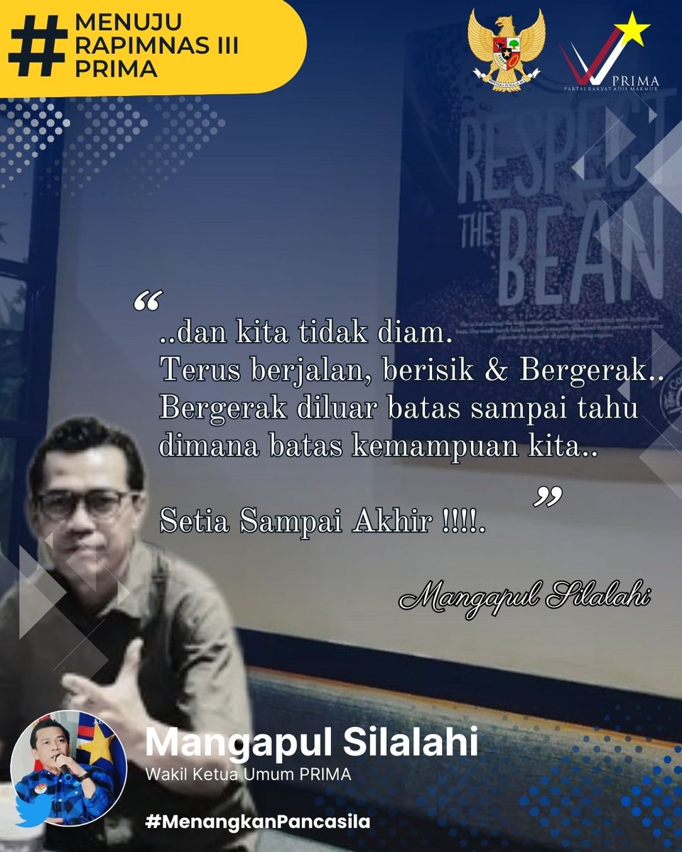 ✊✊✊
#partaiprima 
#menangkanpancasila
#Indonesia
