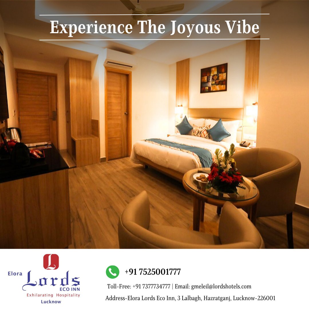 Feel the Joyous Vibe: Book Now for Unforgettable Memories!

#LordsHotels  #perfectdestination #comfortstay  #Lucknow #tourism #India #virelpost #virels #domestic #hotelstay #rooms #travel #tourist #Lordsnews #staycation #Holidays #onlinehotelbooking #hotel