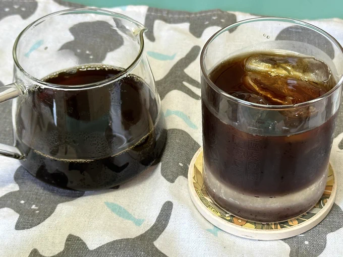 暑いからアイスコーヒー作った