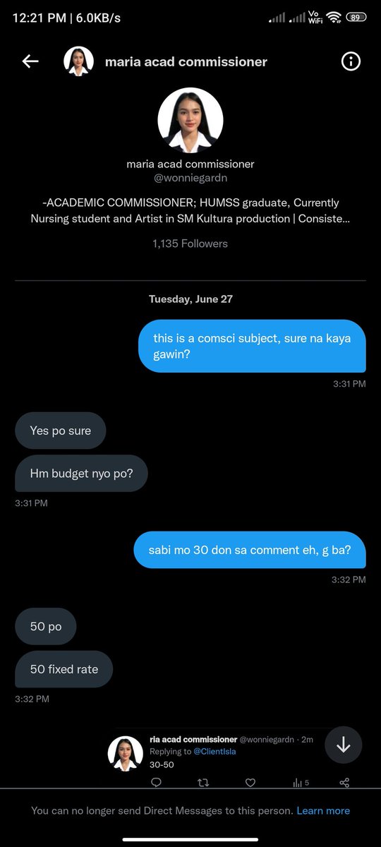 ClientIsla's tweet image. ganyan din kutob ko sa kanya kaya sinubukan ko kausapin, matagal na syang comment ng comment sa mga lf post ko tapos nung chineck ko tl para malaman kung forte ba talaga, pabago bago ng credentials si ante kada ibang post ☠️☠️☠️

ps: typo yung u&apos;re, naaatat nako iblock ehh
