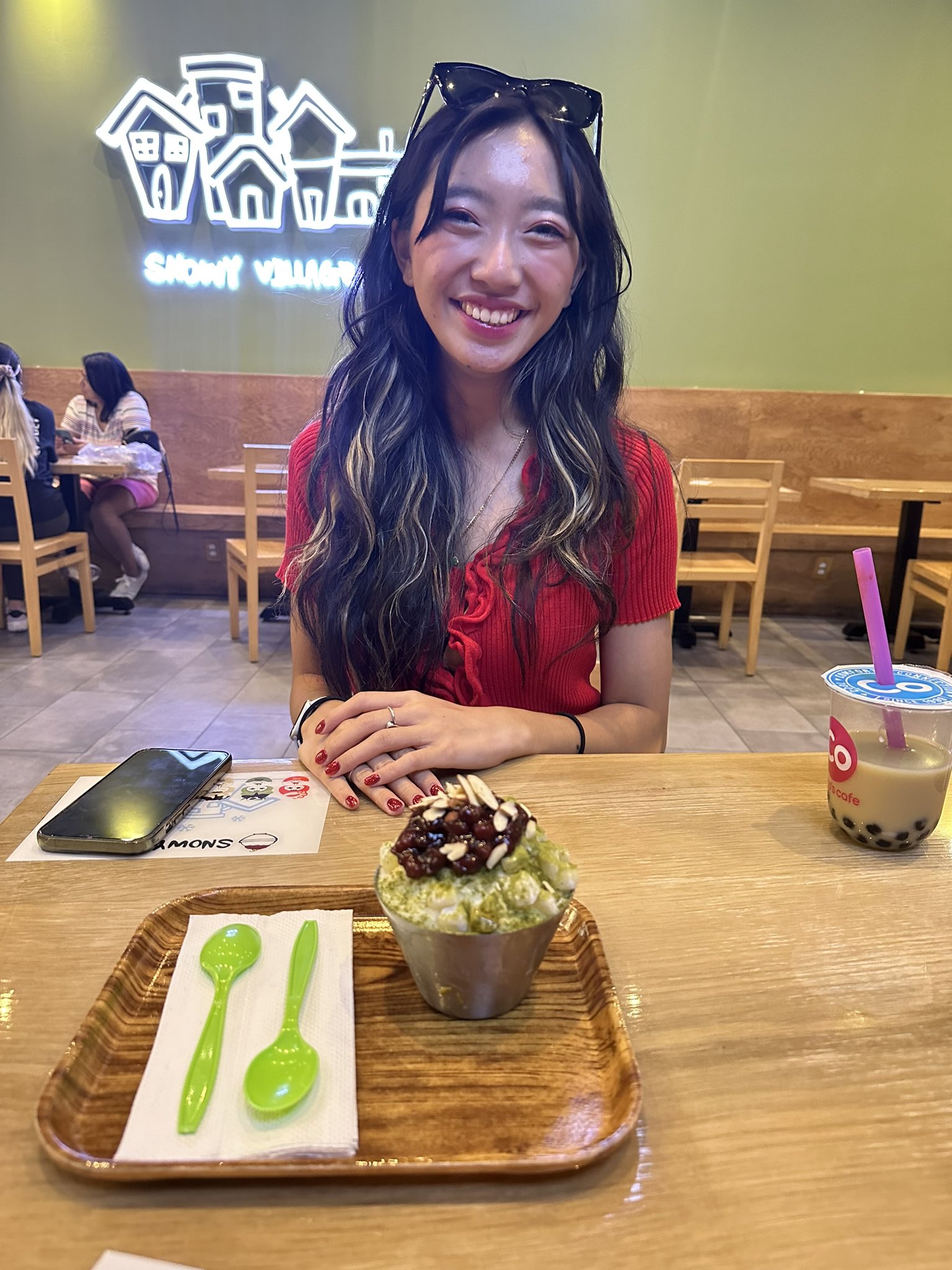 Trinity Nguyen on Twitter "late night shaved ice with best friend D 🍡🍧💚 https//t.co