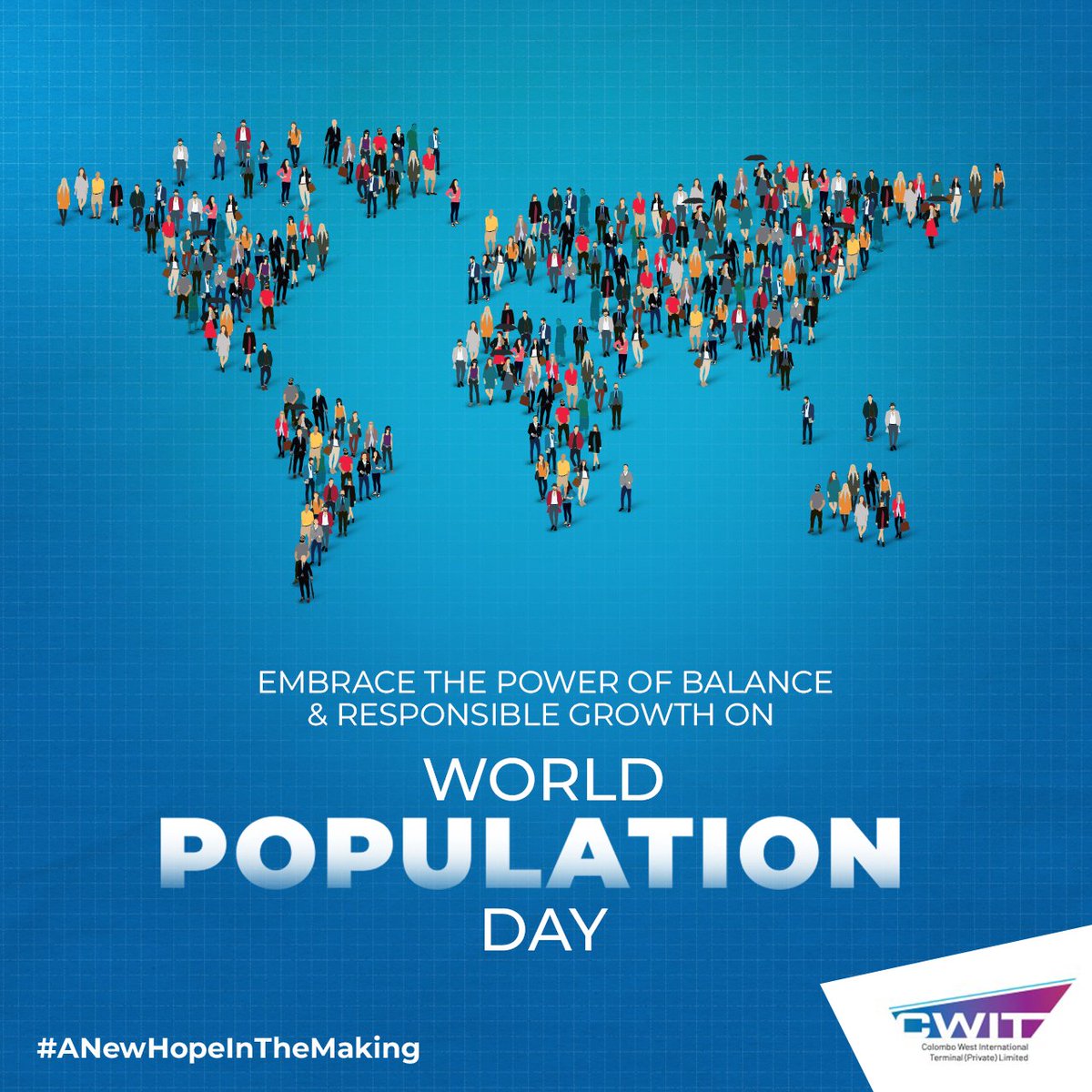 CWITSriLanka's tweet photo. Let us work together on World Population Day to create a world where every life can thrive, preserving our planet and ensuring a brighter tomorrow.

#WorldPopulationDay #ResponsibleGrowth #SustainableFuture #CWIT #ANewHopeInTheMaking https://t.co/XJSsGkhFkM