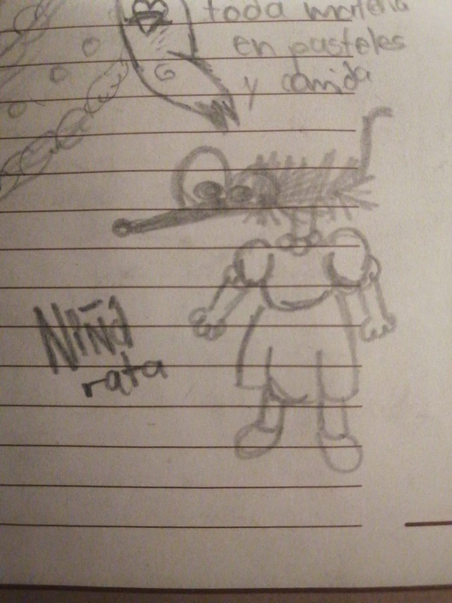realmrpeaman's tweet photo. Encontré mi dibujo de la Niña Rata https://t.co/OgbnH6rqmk