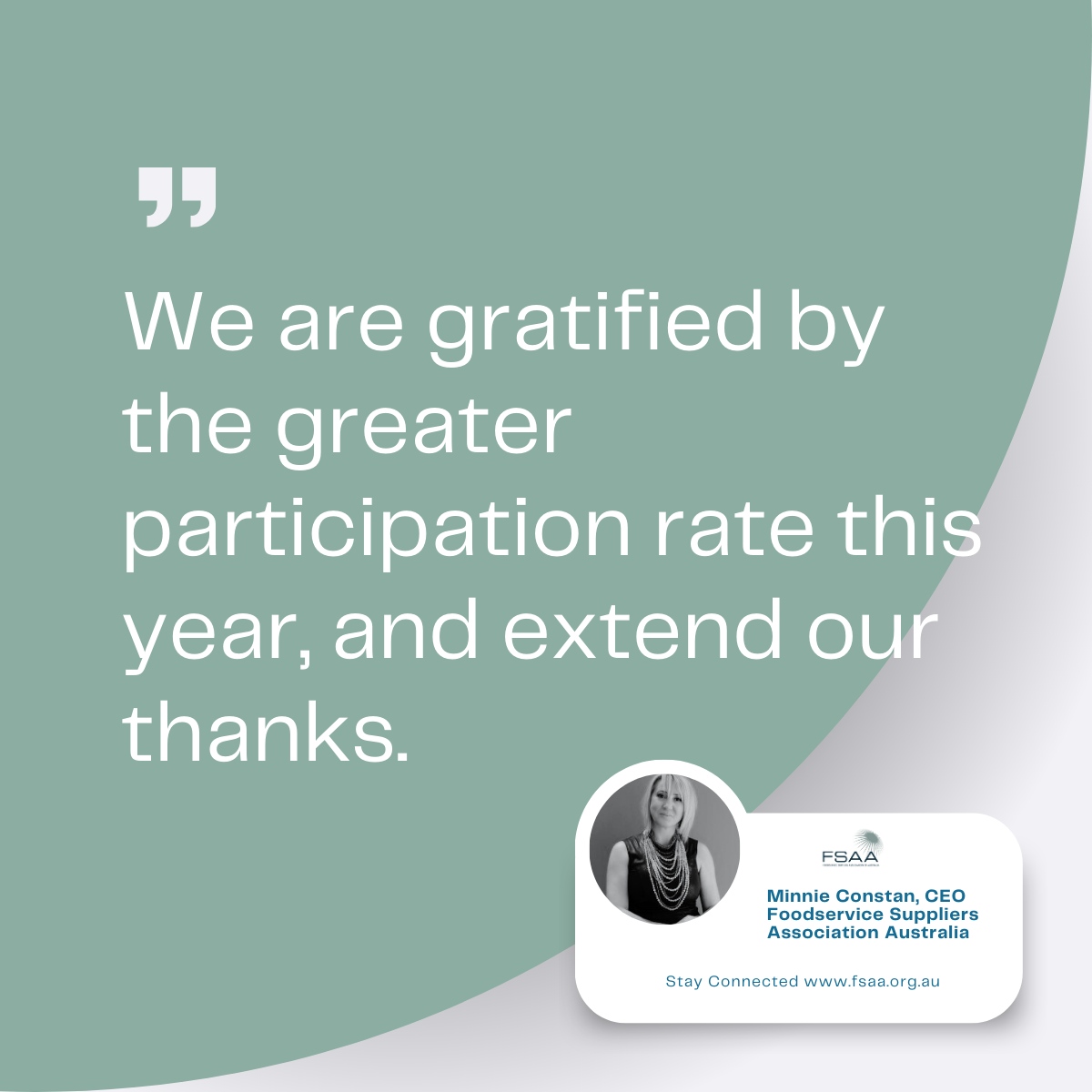 Foodservice Suppliers Association Australia (FSAA) tweet media