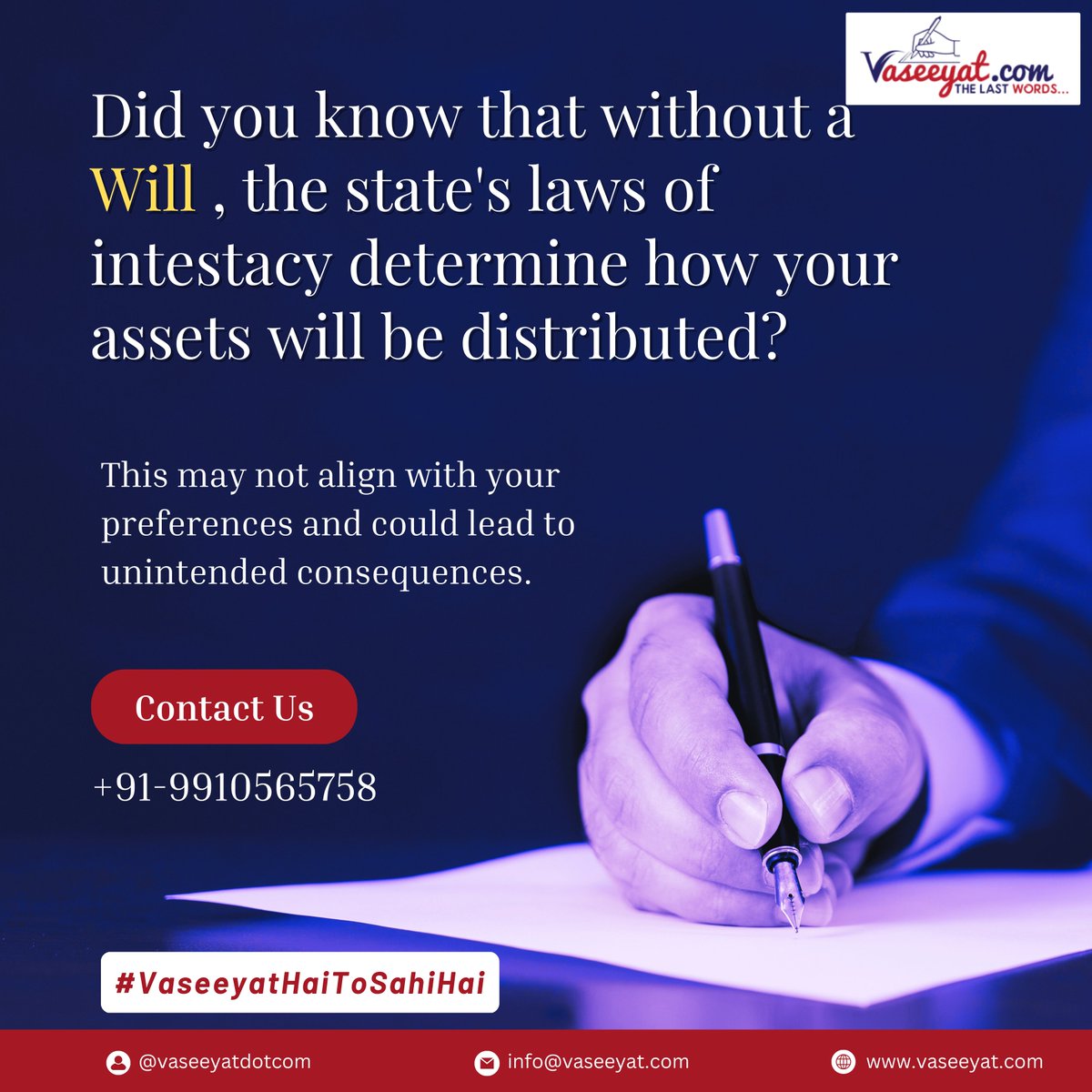 Vaseeyatdotcom's tweet image. 🔑 𝐃𝐢𝐝 𝐲𝐨𝐮 𝐤𝐧𝐨𝐰 𝐭𝐡𝐚𝐭 𝐰𝐢𝐭𝐡𝐨𝐮𝐭 𝐚 𝐰𝐢𝐥𝐥, 𝐭𝐡𝐞 𝐬𝐭𝐚𝐭𝐞&apos;𝐬 𝐥𝐚𝐰 𝐨𝐧 𝐢𝐧𝐭𝐞𝐬𝐭𝐚𝐜𝐲 𝐝𝐞𝐭𝐞𝐫𝐦𝐢𝐧𝐞𝐬 𝐡𝐨𝐰 𝐲𝐨𝐮𝐫 𝐚𝐬𝐬𝐞𝐭𝐬 𝐰𝐢𝐥𝐥 𝐛𝐞 𝐝𝐢𝐬𝐭𝐫𝐢𝐛𝐮𝐭𝐞𝐝?  #EstatePlanning #IntestacyLaw #AssetDistribution