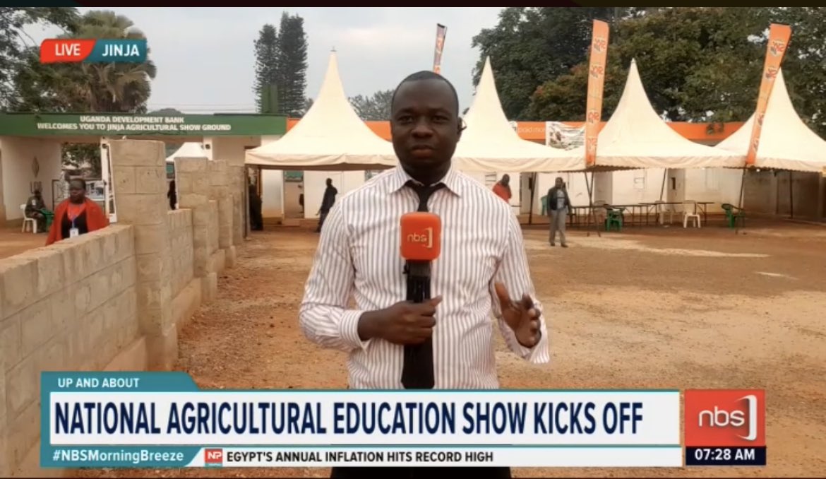 The 2nd edition of the National Agricultural Education Show commences in Jinja at the showground. The education show is intended to interest students and other children to embrace Agriculture. @HakimKanyere #NBSMorningBreeze #NBSUpdates