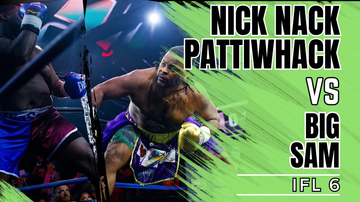 Watch FULL fight between #nicknackpattiwhack and #bigsam at “Worlds Collide” #ifl6 ⬇️

youtu.be/sxda_VCbMbQ

#influencerfightleague #ifl #worldscollide #combatsportsentertainment #boxing #Influencer #sports #entertainment #heavyweight #crossoverboxing