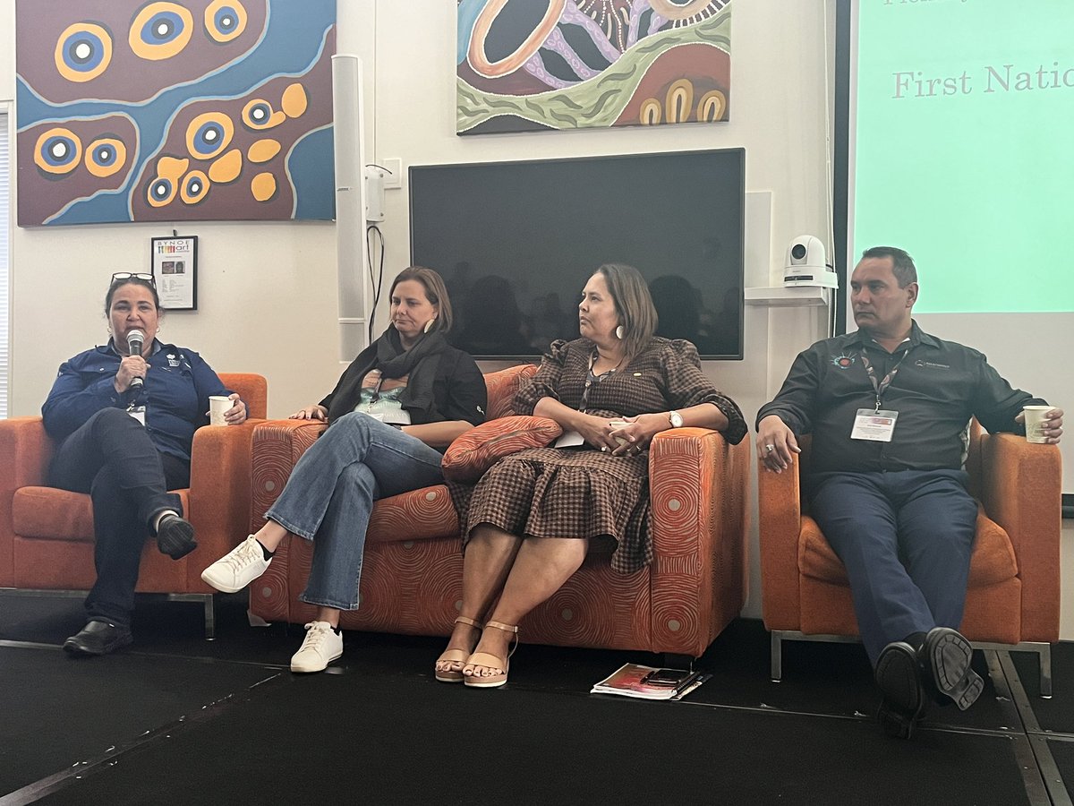 Deadly mob of leaders here on stage at 
#AYRI23 at @CRRH_JCU 
@briscoe_karl 
@BuschCatrina
@KylieStothers 
@ChristineMann78 
#Indigenoushealth
#IndigenousPeoples
