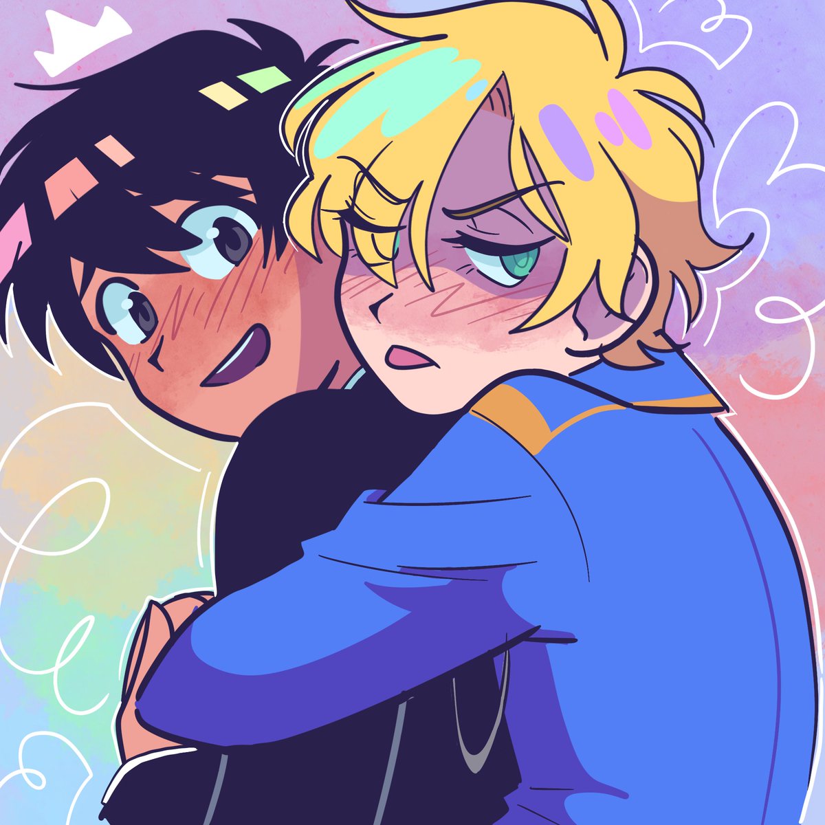 Redpksp's tweet photo. *sighs in “dead fandom”* but also i enjoy drawing them🥺🥺
#kyoukaramaou #yuuram #kkm_FA https://t.co/CwCkOkFtzU