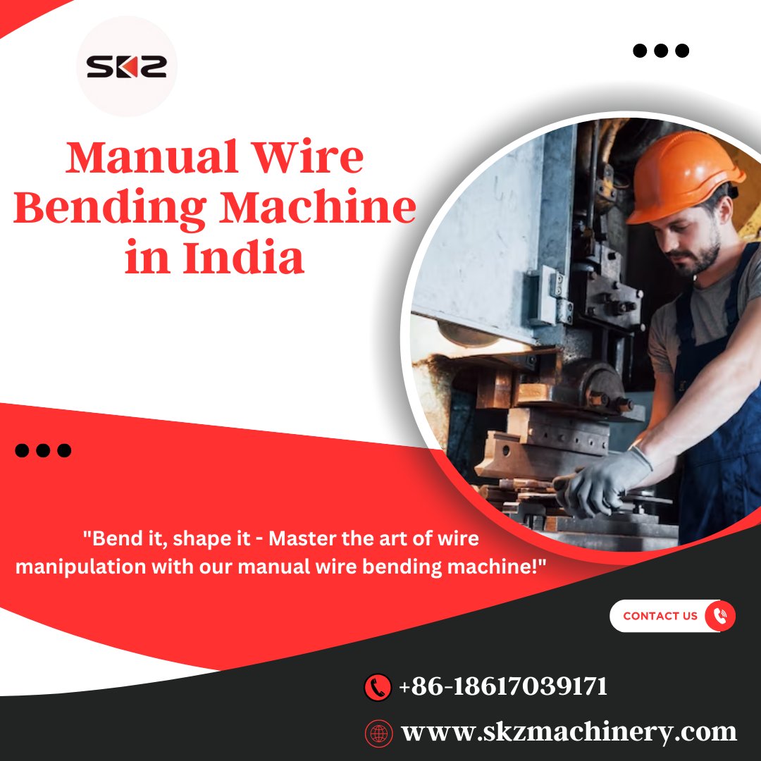 skzmachinery's tweet image. Are you tired of spending countless hours bending wires by hand?🔥 SKZ Machinery 🔥 brings you the ultimate solution - our Manual Wire Bending Machine! 
🌐skzmachinery.com 
📱 Phone: +86-18617039171 
#skzmachinery #bangalore #stirrupmakingmachine #ManualWireBending #tools