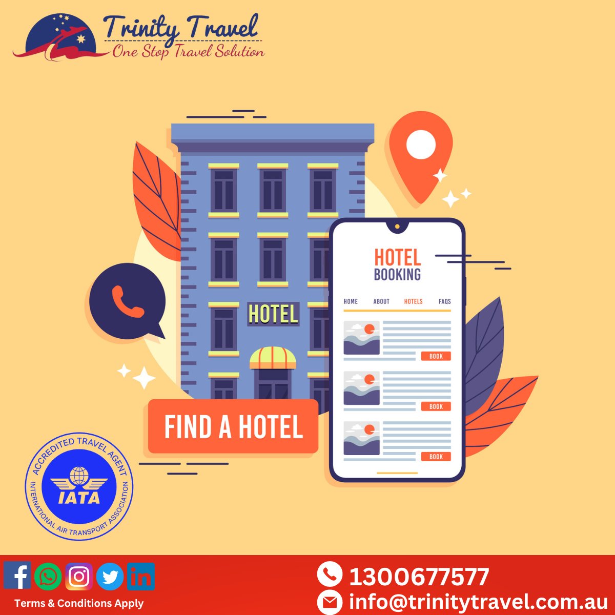 Looking for the best hotel deals? We've got you covered! Contact our friendly team and let us find the perfect accommodation at the best price for your upcoming trip.
#HotelBooking
#TravelDeals
#BookNow
#VacationPlanning
#LuxuryTravel
#TravelWithUs