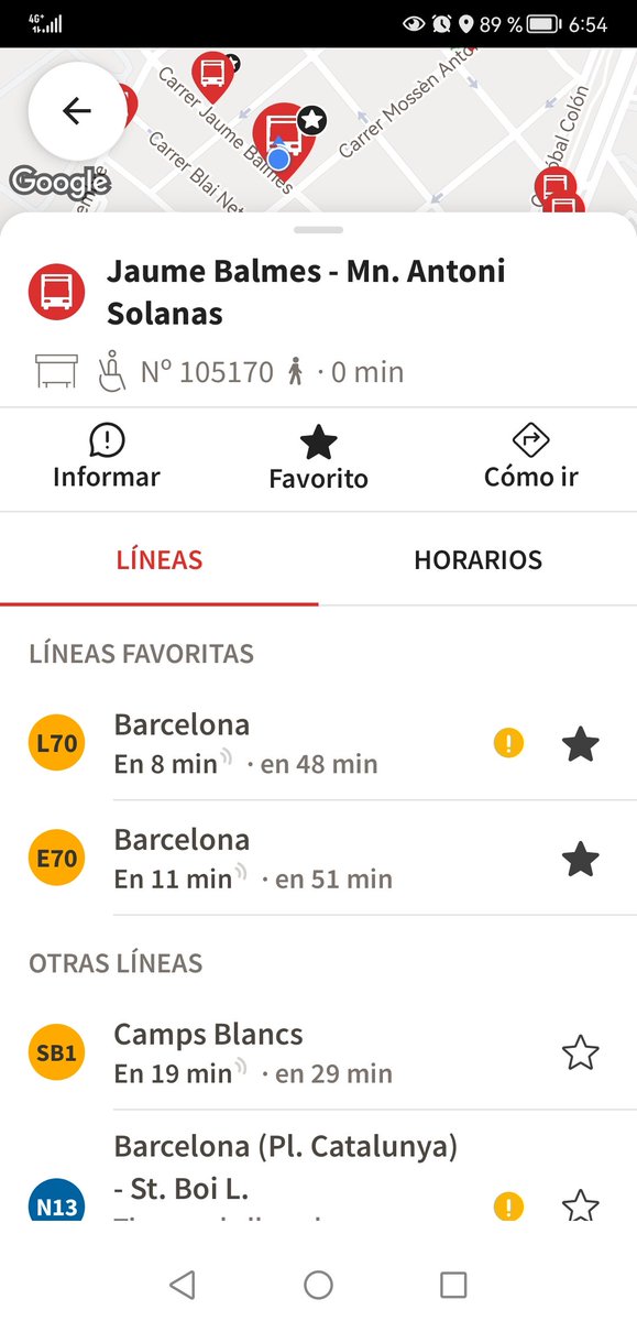 jany_ip's tweet photo. #MonbusFail no ha pasado el 1er #E70 del día que suele pasar a las 06:45 y ahora la app solo marca el 2do q pasa a las 07:05. A ver si este viene🤞🏻Fatal servicio de @MonbusLlobregat! Qué pasa @Mobilitat_AMB donde están las mejoras q llegaban en junio?🤦🏻♀️ #LlegoTarde @AjSantBoi https://t.co/KPyP3U8fGd