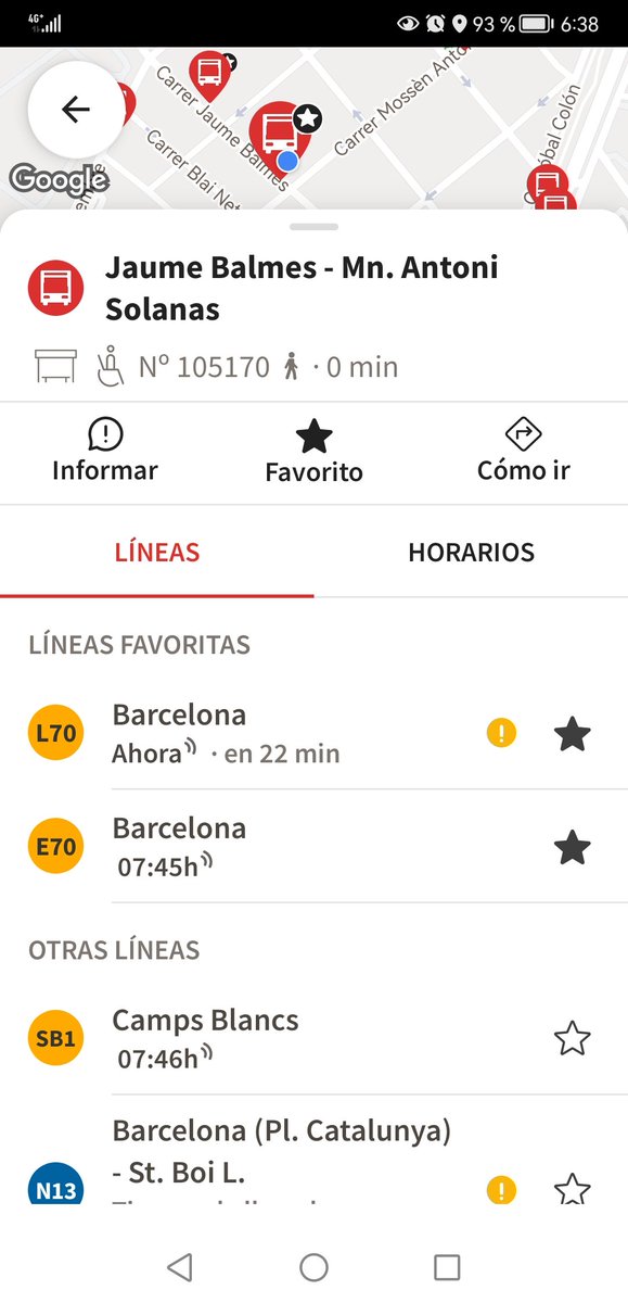 jany_ip's tweet photo. #MonbusFail no ha pasado el 1er #E70 del día que suele pasar a las 06:45 y ahora la app solo marca el 2do q pasa a las 07:05. A ver si este viene🤞🏻Fatal servicio de @MonbusLlobregat! Qué pasa @Mobilitat_AMB donde están las mejoras q llegaban en junio?🤦🏻♀️ #LlegoTarde @AjSantBoi https://t.co/KPyP3U8fGd