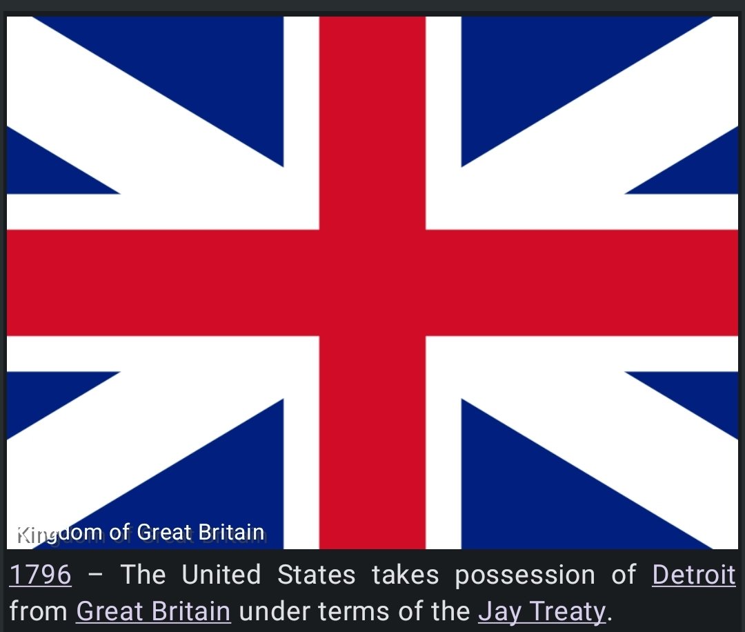 Today's in history

1796 – The United States takes possession of Detroit from Great Britain under terms of the Jay Treaty.

@mfa_russia @MZakharova2