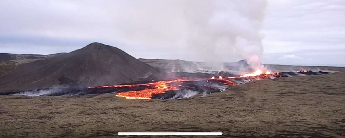 Dr. Evgenia Ilyinskaya (@eilyinskaya) on Twitter photo Stunning images to be waking up to (Pic from <a href="/RUVfrettir/">Fréttastofa RÚV</a> webcam). The eruption is reported to be 10x bigger than 2021 and 3x than 2022. Communities to the north, including Reykjavik, were warned about potential gas pollution during the night🧵 Stunning images to be waking up to (Pic from <a href="/RUVfrettir/">Fréttastofa RÚV</a> webcam). The eruption is reported to be 10x bigger than 2021 and 3x than 2022. Communities to the north, including Reykjavik, were warned about potential gas pollution during the night🧵