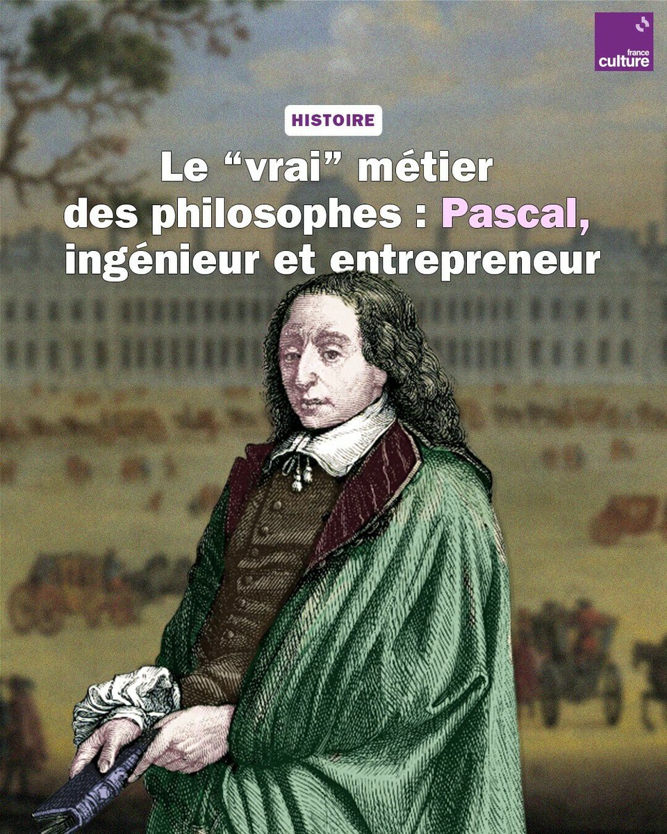 On le savait mathématicien, physicien et catholique, on connaissait sa machine à calculer, mais Pascal est aussi l'inventeur... du 1er réseau parisien de transports en commun !
➡️ l.franceculture.fr/lVr