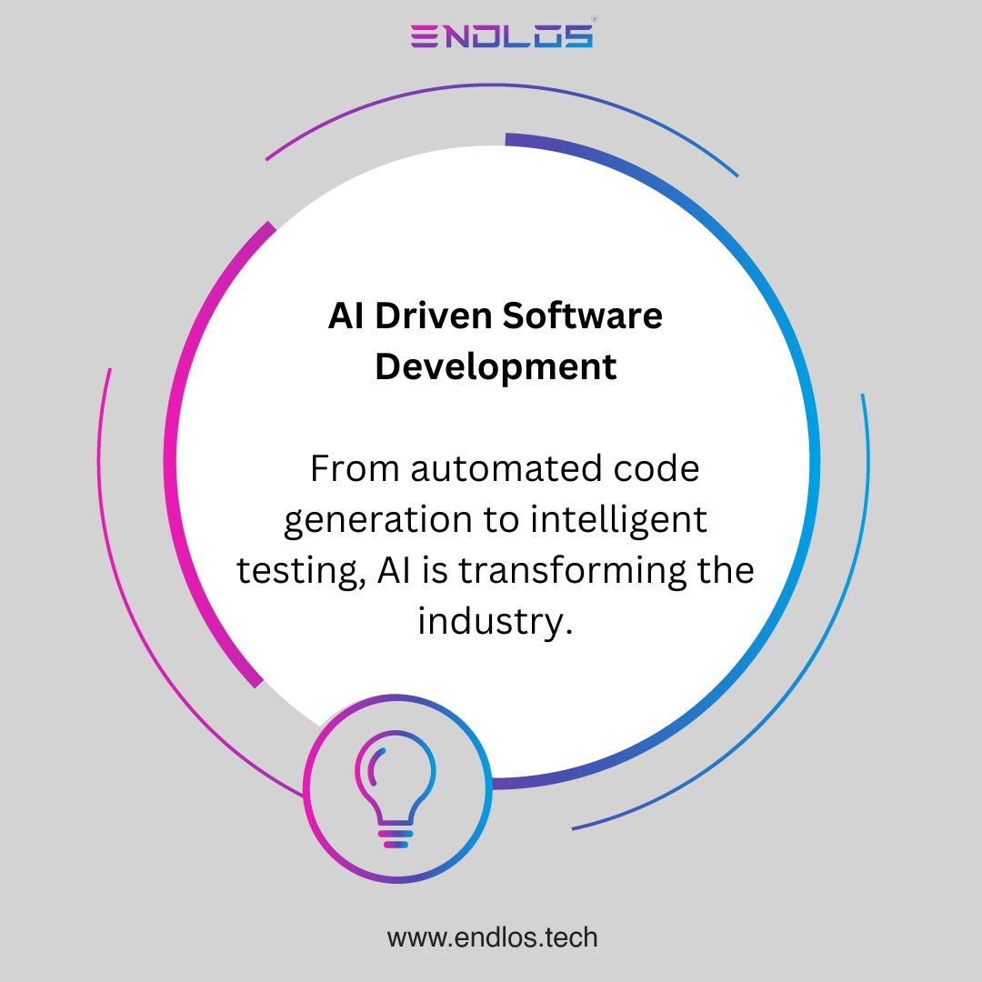 Endlostech's tweet image. Unleashing the Power of AI-Driven Software Development! 🚀💡 Discover the transformative impact of artificial intelligence (AI) on software development. 

#Backend #Fronted #Database #Qualitytesting #UnrealEngine #VirtualProduction #ArchitecturalVisualizationServices #uxdesign