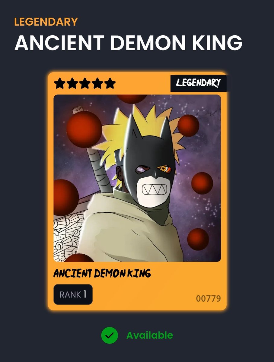 CynosureRamXRP's tweet photo. I'm pulling out the ๐ for this @AnbuLegends Card!
Rank #1
Should I cross my fingers ๐ค๐ฝ๐ฅท๐ฝ๐
#XRP #theanbuarecoming #anburoyale #anbugames #TCG #ANIME #NFTCommunity #P2E #UE5 https://t.co/rfq9760XUJ