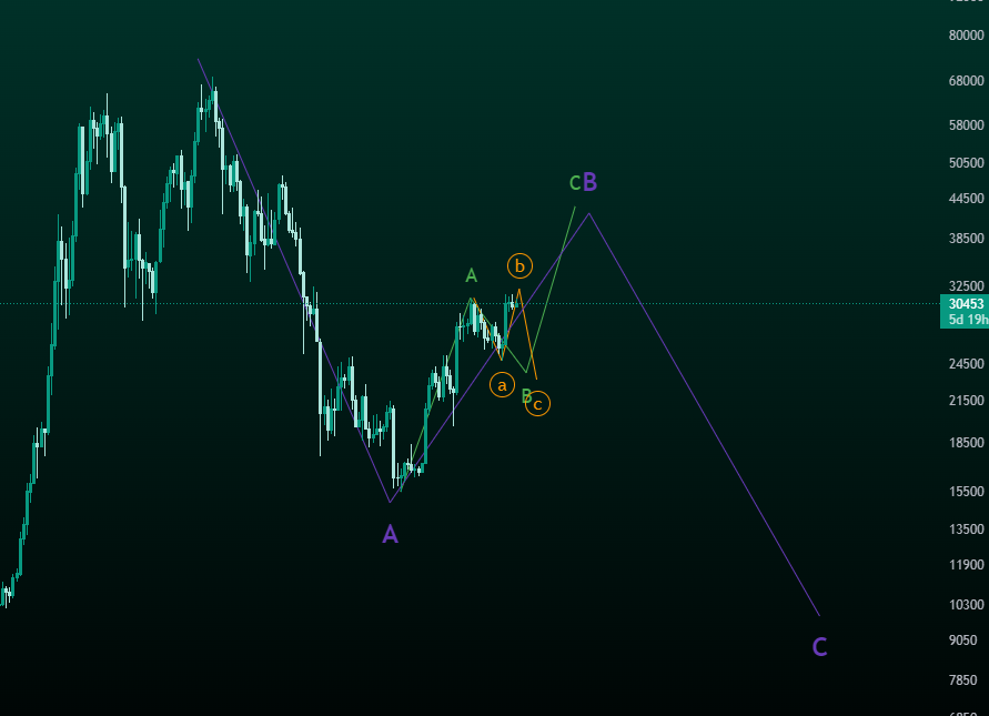#BTC 
재미로 보는 개인적인 엘리엇파동관점 (주봉) 장기트렌드

(전혀 근거없이 작도한건아닙니다....)