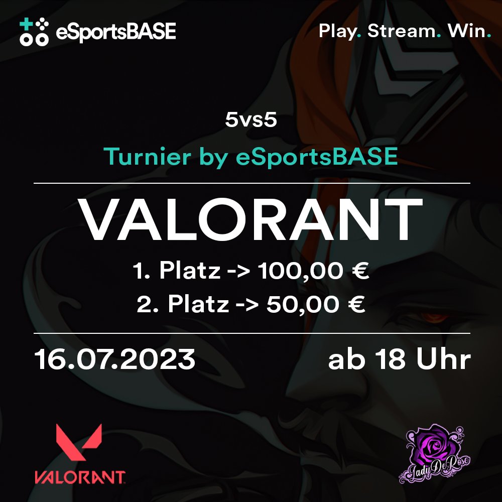 Hey guys,
Here is a Small Valorant Tournament so come on dare and give the organizer a chance. They really try to give everything.
So get in there😊
esportsbase.com/tournaments-li…

<a href="/esportsbase_com/">eSportsBASE</a>