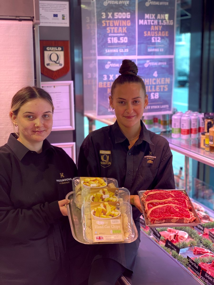 Higginsons of Grange (@higginsonsltd) on Twitter photo It's Friiiiday!🥳
Who's having steak & chips for tea?
We've got a full selection of beautiful steaks in ➡ #sirloin #fillet #Tbone #ribeye #bistro #picanha #rump
To go with it we have the fabulous <a href="/cheshirefarm/">Cheshire Farm</a> hand cut chips & a selection of <a href="/Verstegen_UK/">Verstegen UK</a> sauces!
#steaknight It's Friiiiday!🥳
Who's having steak & chips for tea?
We've got a full selection of beautiful steaks in ➡ #sirloin #fillet #Tbone #ribeye #bistro #picanha #rump
To go with it we have the fabulous <a href="/cheshirefarm/">Cheshire Farm</a> hand cut chips & a selection of <a href="/Verstegen_UK/">Verstegen UK</a> sauces!
#steaknight