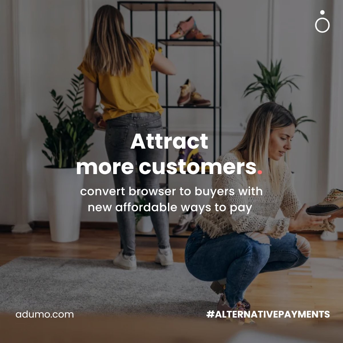 adumo_group's tweet photo. Times are tough! Make purchases more affordable and convenient for your customers by offering alternative payment options at checkout.

Chat with us to find out more at sales@adumo.com

#adumopayments #alternativepayments #morewaystopay #growyoursales https://t.co/YjWxevTAs7