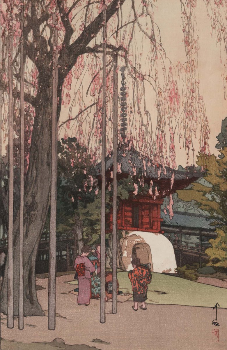 Hiroshi Yoshida🎨 The cherry tree 🍒