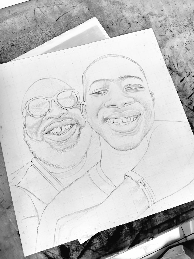 A rapper and his son. Guess who. Under construction 🚧 by yours truly. #rap #family #fanart #art #drawing #portraitart #Pencildrawing #thepencilguy #thepencilXperience #selftaught #artishot #portraitartistoftheyear @manifestive 🙏