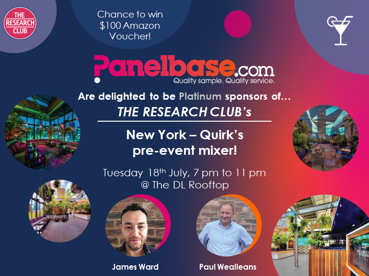 Our Managing Director Paul Wealleans and Client Account Director James Ward are hopping over the pond to the big apple for <a href="/QuirksMR/">Quirk's Media #MRX</a> New York🥂🗽
 
Quirk's New York:thequirksevent.com/new-york-2023/…

The Research Club:theresearchclub.com/events/new-yor…

#panelbase #quirksnewyork #theresearchclub #mrx