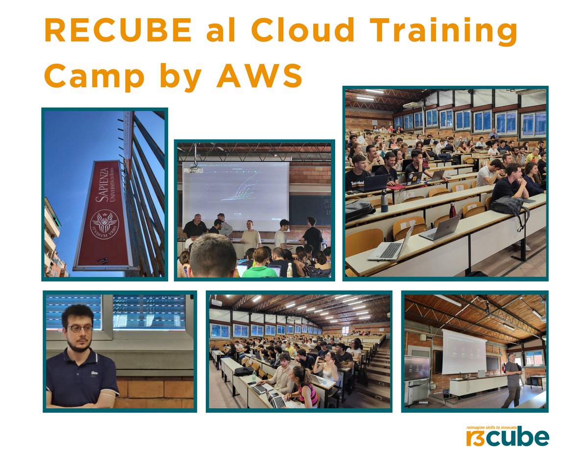🧡 È stato un onore per noi #recubers partecipare al Cloud Training Camp della <a href="/SapienzaRoma/">Sapienza Università di Roma</a> insieme ad <a href="/awscloud/">Amazon Web Services</a>. Grazie per l'opportunità di parlare di #formazione poiché crediamo fermamente che senza le giuste #skills non è possibile fare #innovazione <a href="/DarioMazzella/">Dario Mazzella</a>