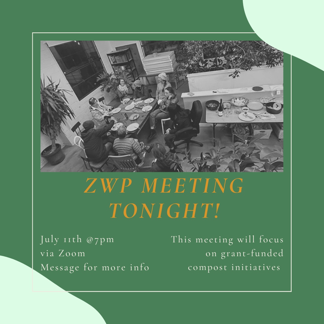 Join Zero Waste Providence volunteer-led organization tonight at 7 pm via Zoom! Message for zoom link or sign up for email notifications on our website. We will be discussing the USDA grant opportunity on community composting in Providence. Tune in to learn more!⁠