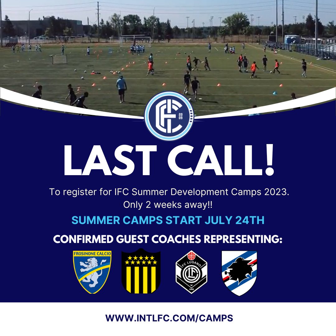 ⏰Last Call To Register For 2023 IFC Summer Camps - mailchi.mp/intlfc/2022-if…