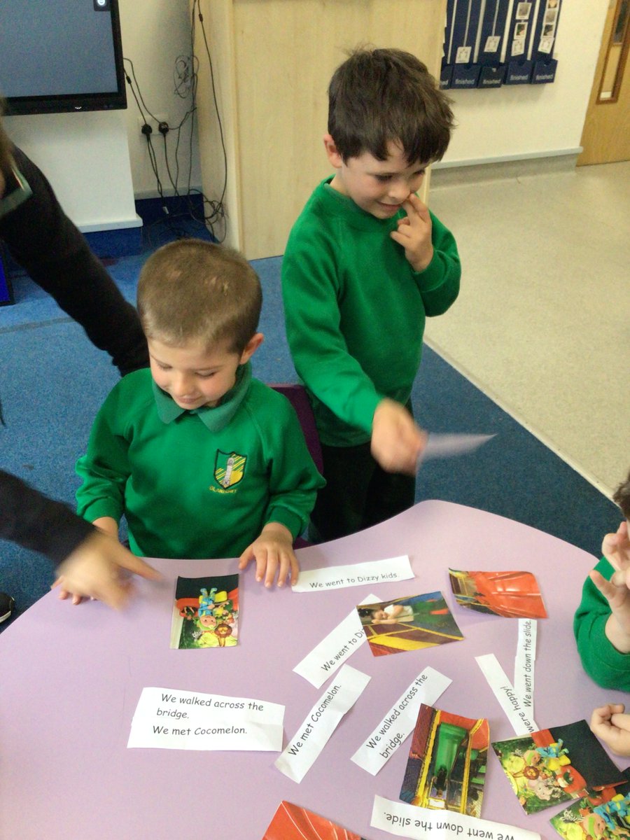 glanhowyprimary's tweet photo. In #glanfamasd we have been recognising ourselves and our friends on photos from our class trip. We have been matching sentences to our photos to make a class book! #EngagingEddies https://t.co/ApXk1HyU91