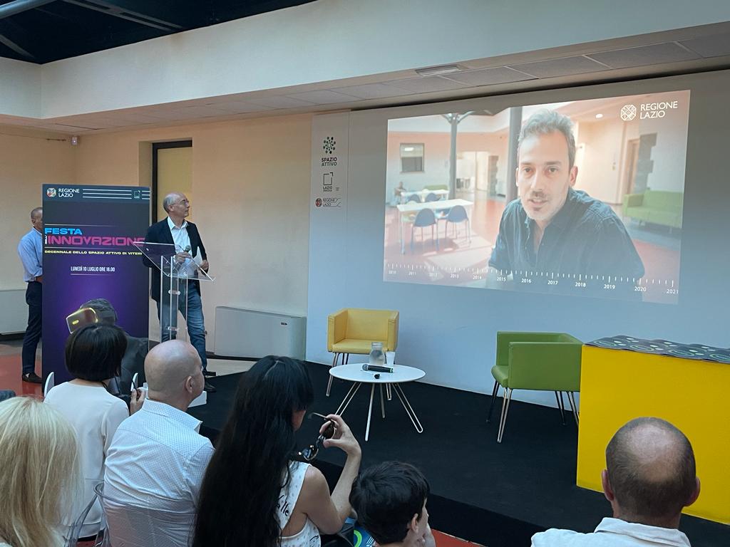 LazioInnova's tweet photo. 🎊🎂Lo Spazio Attivo Lazio Innova di Viterbo ha compiuto 10 anni❗️ 
➡️Nel corso della “Festa dell’Innovazione” che si è tenuta nei locali della sede di via Faul sono stati presentati i numeri e le iniziative che hanno caratterizzato i primi 10 anni di attività dello Spazio Attivo https://t.co/v6NbBDqk4P