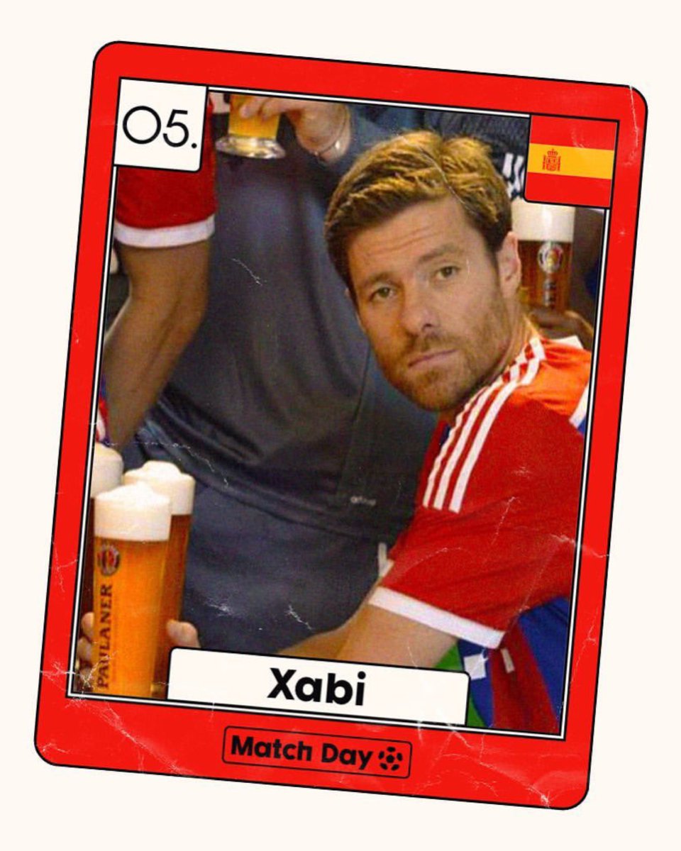 MundialMag's tweet photo. 5. Xabi Alonso, enjoying a pint. Simple. https://t.co/0i4pEKbV01