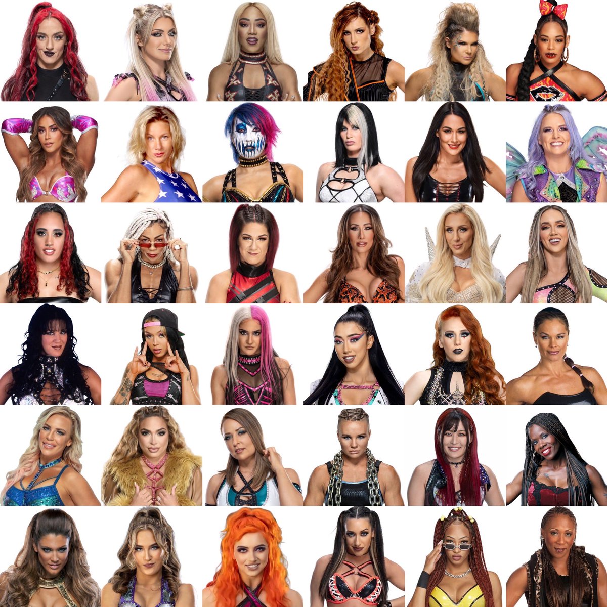 My dream WWE2K24 roster with some women being unlockables in a Trish & Lita showcase. @WWEgames pls give us a Trish Stratus & Lita showcase!!!! https://t.co/FgQJyVERGI