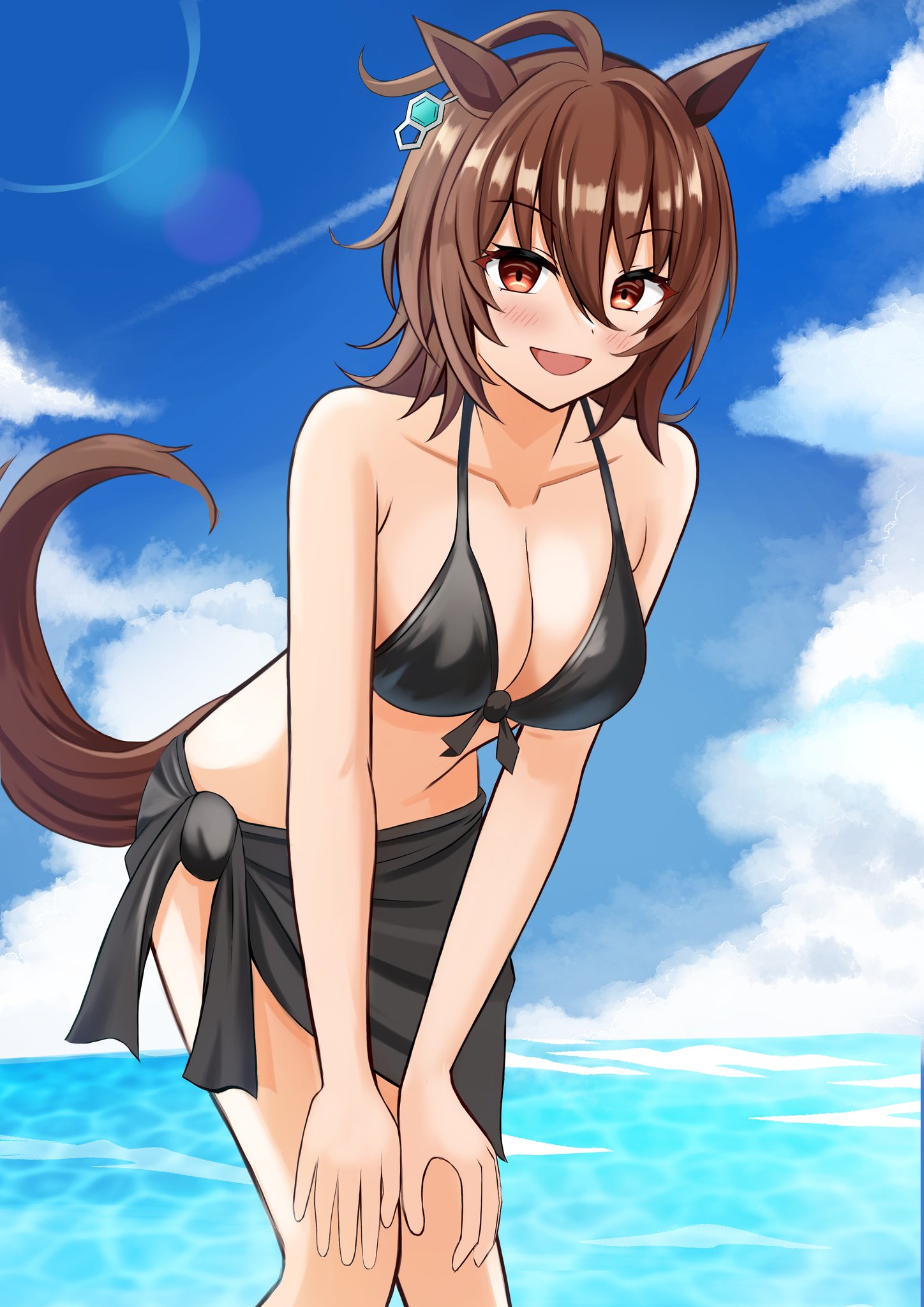 α2 ウマ娘 水しぶき&ビキニ ネオユニヴァース スリーブ&プレイマット ウマ娘 ヴィブロス 水着 カードスリーブ プレイマット セット