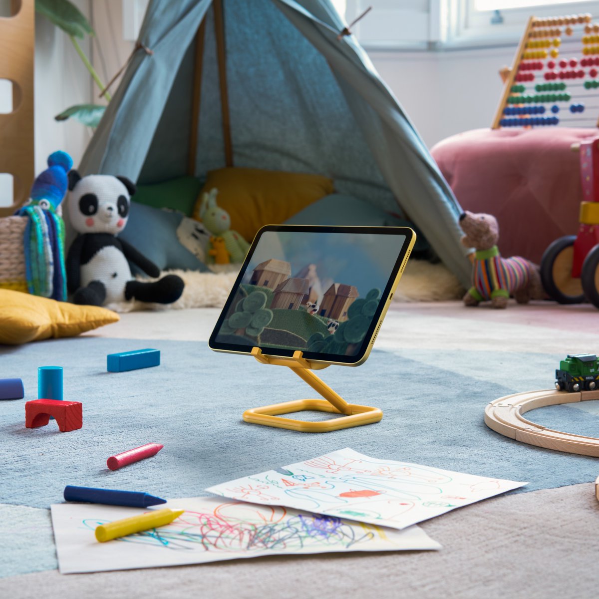 bouncepad's tweet photo. Work. Learn. Play. Go! Checkout our colourful adjustable iPad Stand. Shop now using the link below! Visit our shop using the link below!

https://t.co/Bzx7ZeCBDo

#TechAccessories #TechEssentials #GadgetLovers #IndustrialDesign #ProductDesign https://t.co/7vqPctWKpq