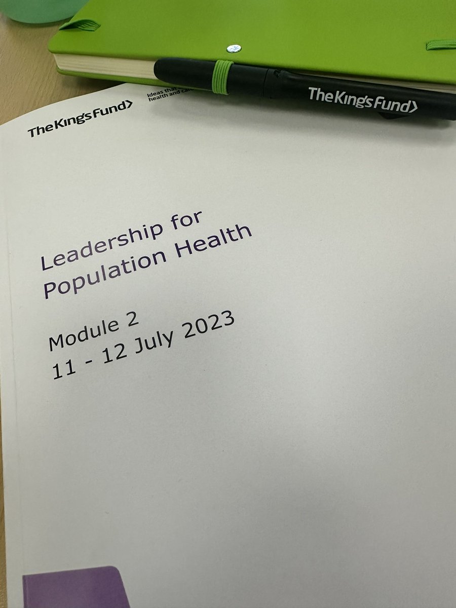 Excited for Module 2! @TheKingsFund #populationhealth