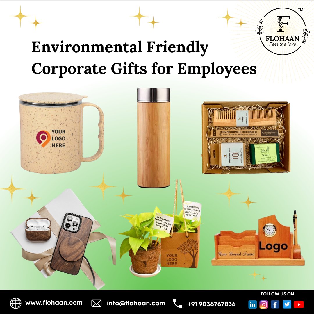 Embracing sustainability with eco-friendly corporate gifts for your incredible employees. 

#Flohaan #GreenGifts #SustainableWorkplace #EnvironmentalAppreciation