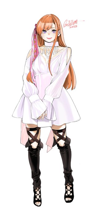 もえぴ(@pipimoepi0w0 )リーンコスを見て描いた〜。そりゃあ推しの推しだから描くよね。仕方ないよね。 