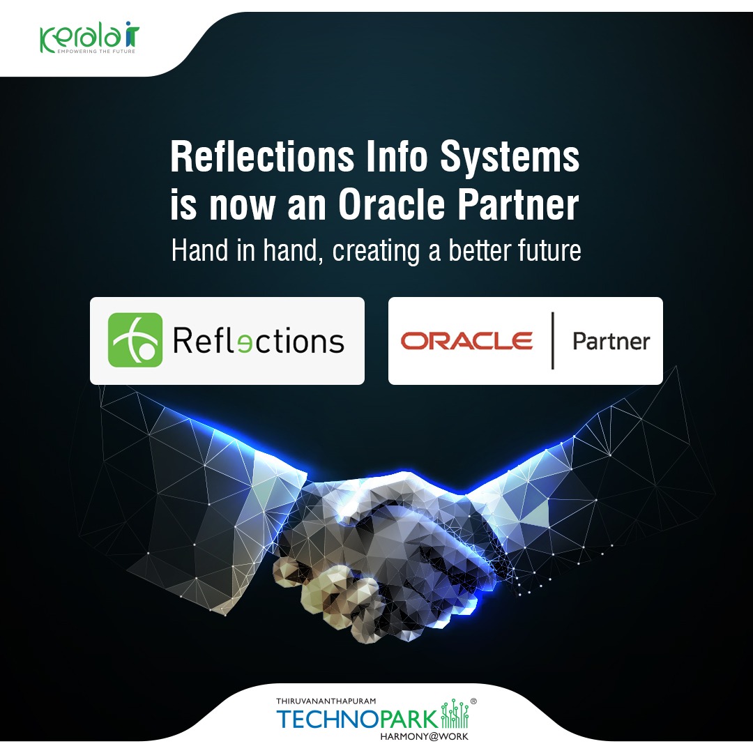 kerala_it's tweet image. #ReflectionsInfoSystems based out of Technopark Thiruvananthapuram is now an #Oracle Partner. “We are excited to become an Oracle Partner,” said Deepa Sarojammal, CEO, of Reflections Info Systems. 

#KeralaIT #ITParks #KeralaITParks #TechnoparkTrivandrum