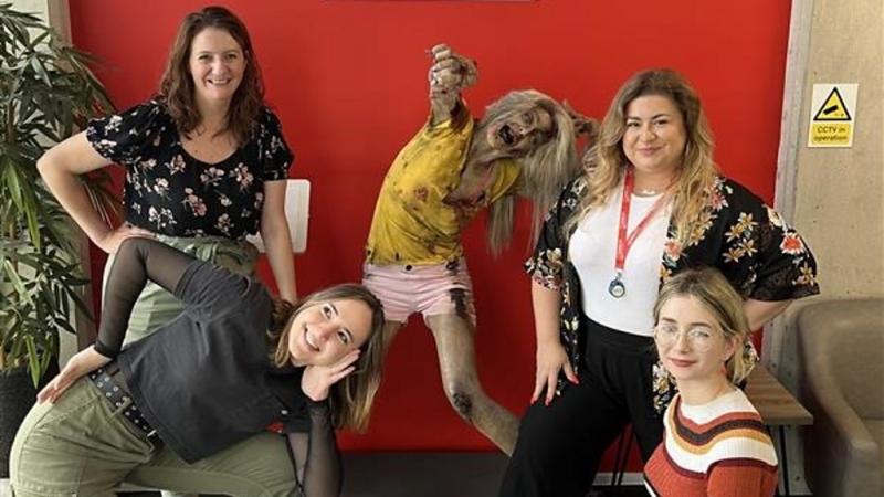 DambusterStudio's tweet photo. Dambuster Studio's @Iriliys, @sammsteele_ ,@HunBunArt and Rose Horton were recently on @BBCSounds' We are Notts podcast 🎙️

The topic of conversation? What it's like to be a woman in the #gamesindustry! 

Hear their insights👇👇
https://t.co/lHrvLKOngh 

#gamedev #womeningames https://t.co/JmbZCtW2F7