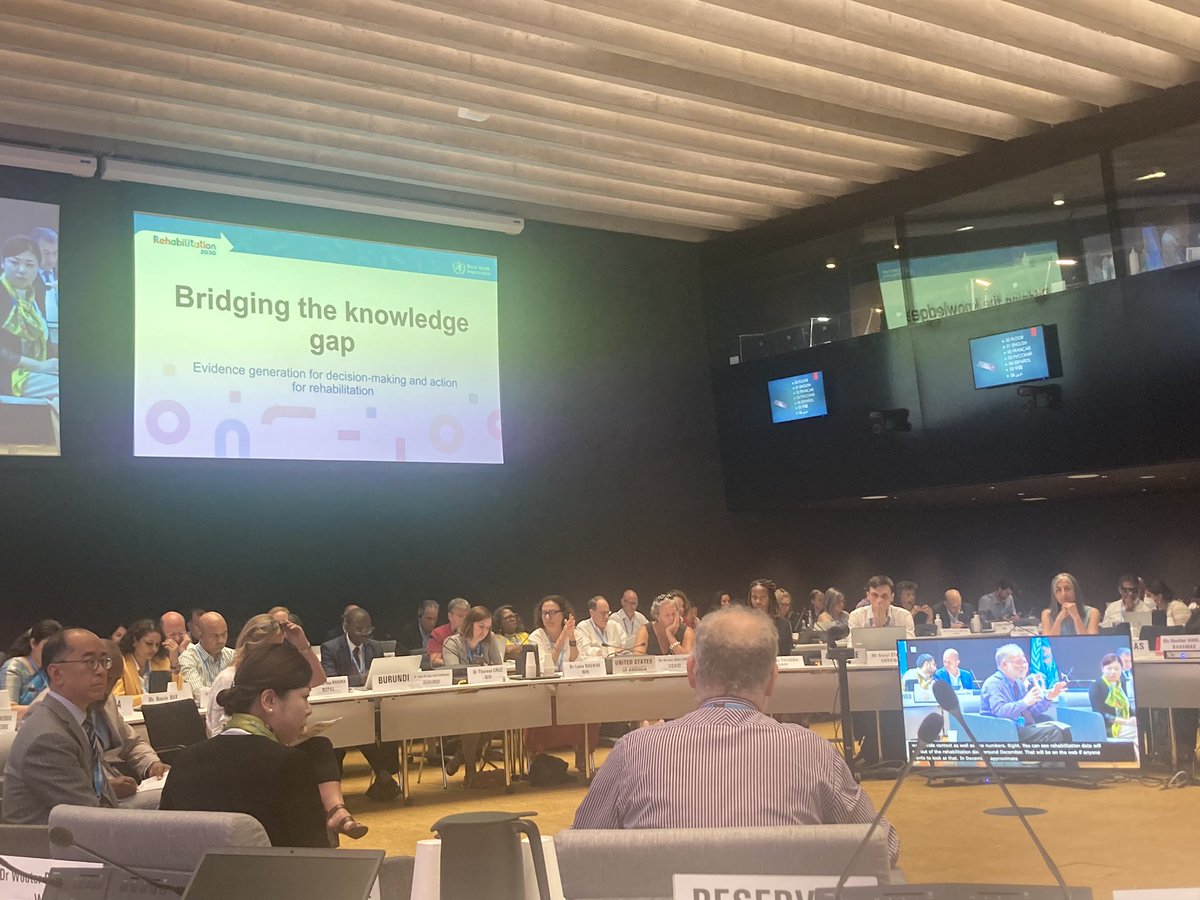 Fascinating session on rehab data - hearing the importance of tracking functioning outcomes in novel outbreaks - and the need to include this in emergency preparedness - ‘we can’t build the plane while we are flying it’ #rehabilitation2030