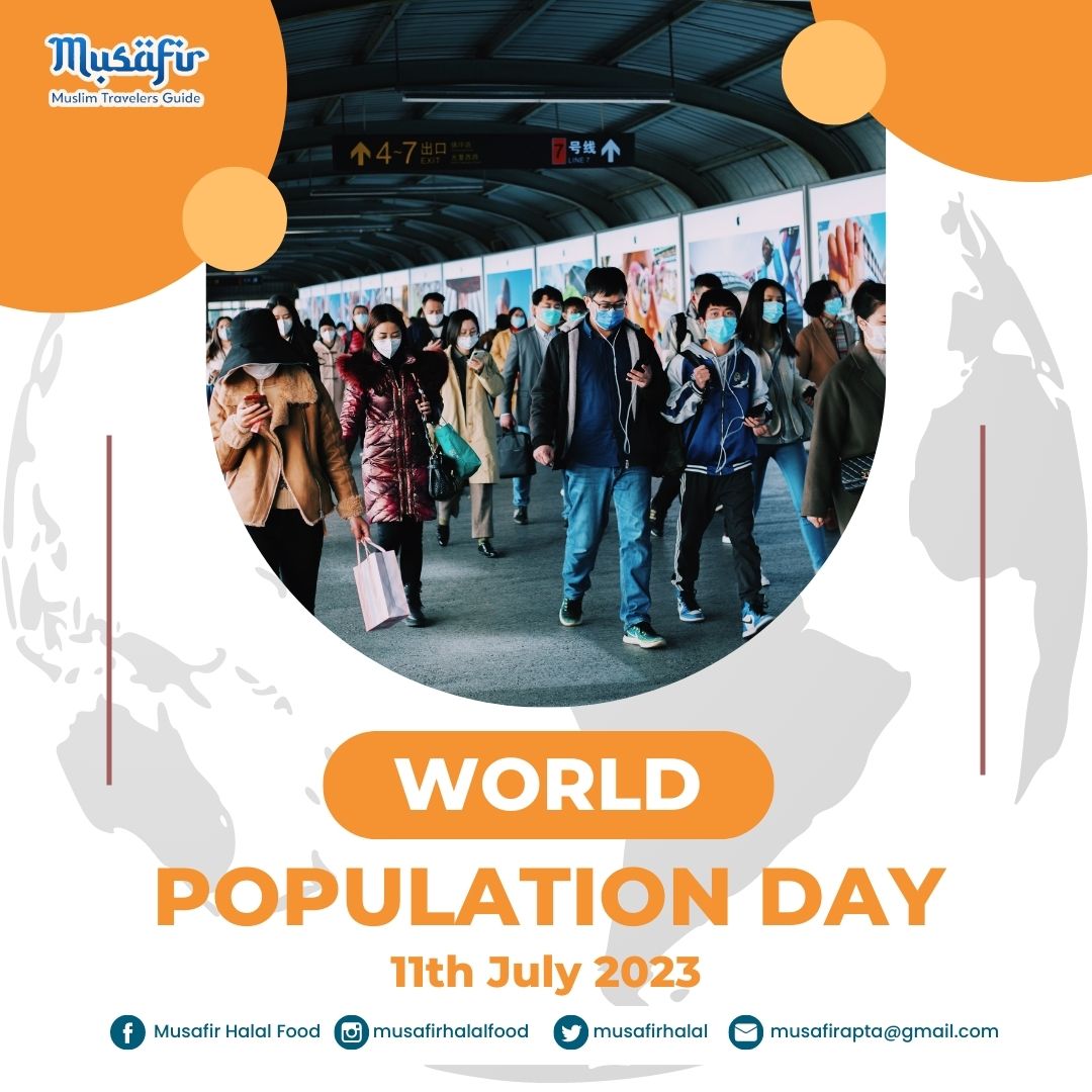 Celebrating the diversity that unites us all! 🌍🌱
Happy World Population Day 2023!

#WorldPopulationDay #UnityInDiversity #SustainableFuture #halalfood #musimtraveller #Travel #halalrestaurant #i̇slam #HalalCertified #HalalRestaurant #Download #MusafirApp #APTAIndonesia