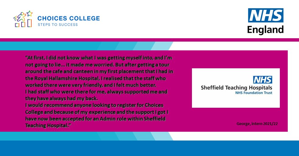 NHS England Choices College tweet media