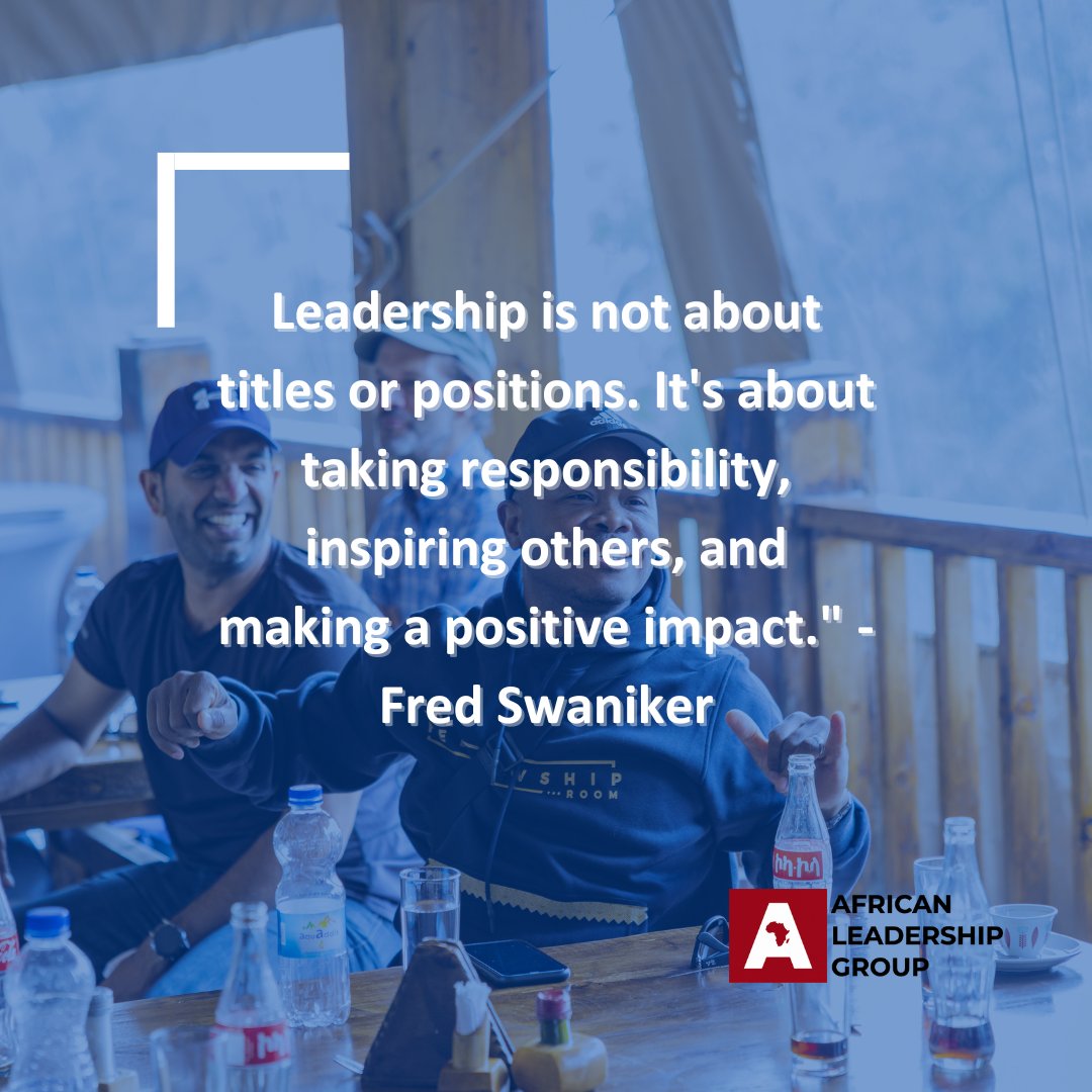 Leadership is not about titles or positions. It's about taking responsibility, inspiring others, and making a positive impact." - Fred Swaniker

#LifeatALG #dohardthings